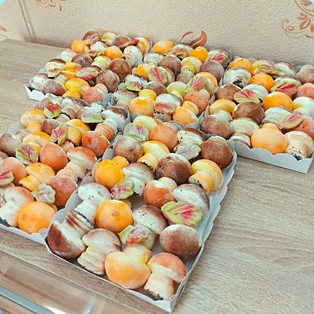 Коробочки с зефирными грибочками